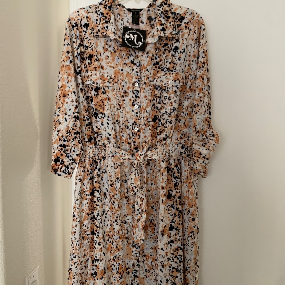 Millenium Shirt Dress 3X NWT